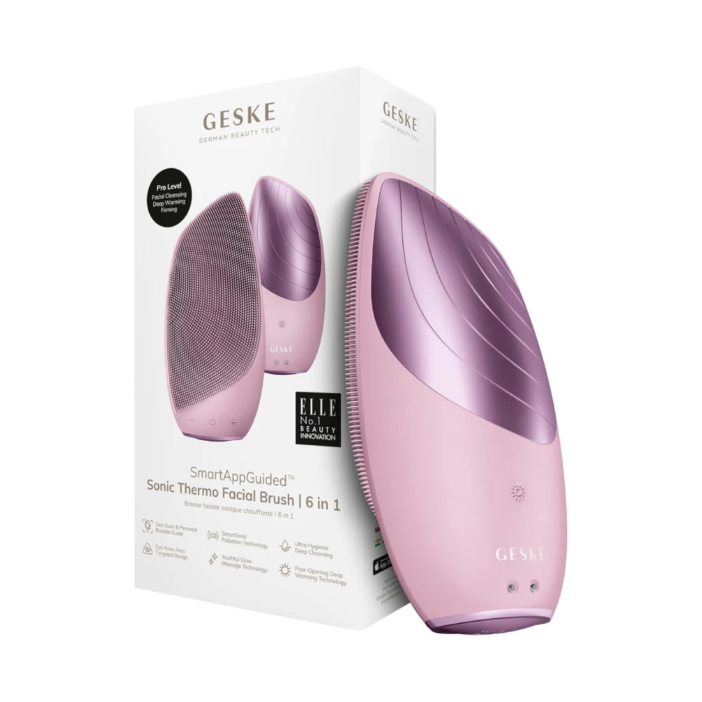 Geske Geske Sonic Thermo 6-in-1 Facial Brush - Pink | GESGK000007PK01 - Beauty & Personal Care - Lebanon