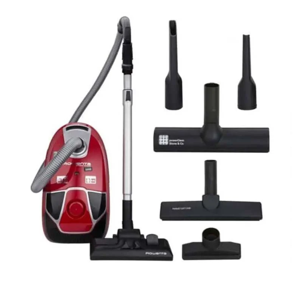 Tefal Tefal Canist Vacuum Bagged X-Trem Power 4A - Ruby Red-Black | TW6843EA - Home & Kitchen - Lebanon