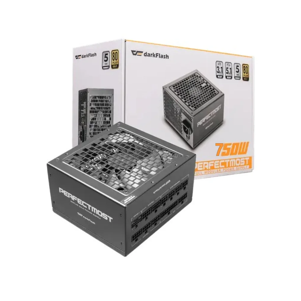 darkFlash Darkflash PMT 750W Gold Full Modular Power Supply | PMT750 - Computers & Tech - Lebanon