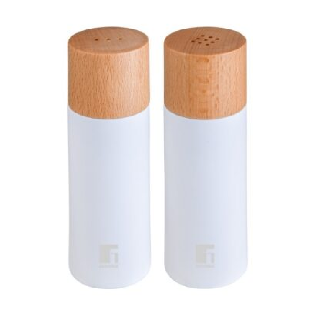 Bergner Bergner Naturally Salt & Pepper Set Wood | BG-48518-WH - Home & Kitchen - Lebanon