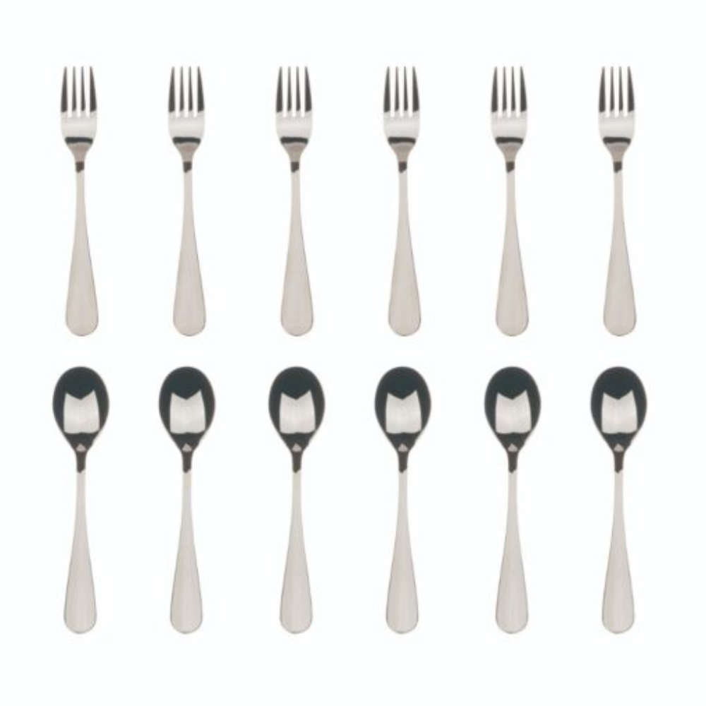 Bergner Bergner 12-Piece Cutlery Set In Stainless Steel Munich Silver | BG-5138-SL - Home & Kitchen - Lebanon
