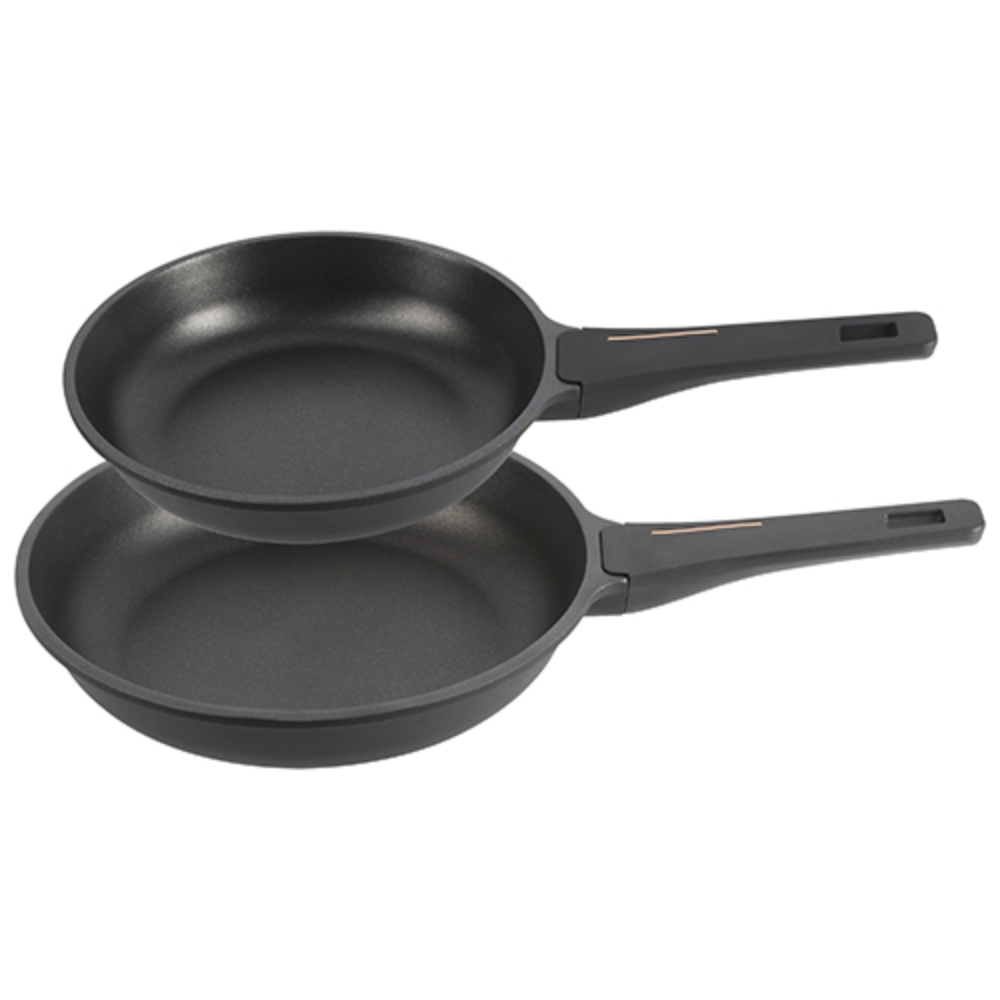 Bergner Bergner SET 2PCS Frypan: (24 + 28CM) Cast Alu Black + Copper BG | BGEU-6314 - Home & Kitchen - Lebanon
