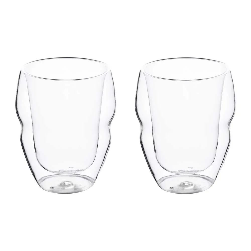 MasterPro Masterpro Set 2pcs Double Wall Borosilicate Whiskey Glasses 380ml | BGMP-20203 - Home & Kitchen - Lebanon