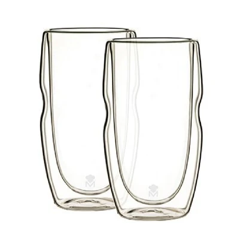 MasterPro MasterPro Set 2pcs Double Wall Borosilicate Barware Mixology 540ml | BGMP-20204 - Home & Kitchen - Lebanon