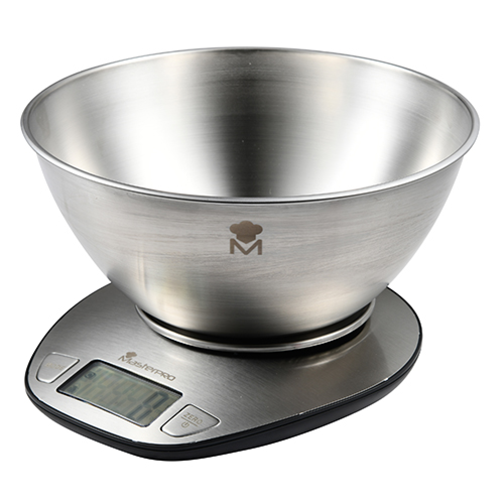 MasterPro MasterPro Kitchen Scale 0-5KG 1.8L, Stainless Steel, Silver | BGMP-5651 - Home & Kitchen - Lebanon