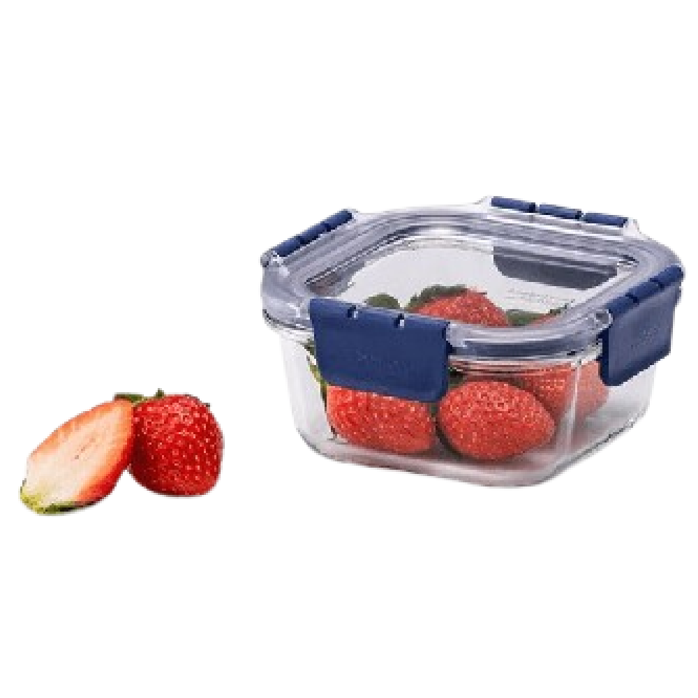 LocknLock LocknLock Topclass Square Leak Proof Heat Resistant Glass Food Storage Container 500ML | LLBG214 - Home & Kitchen - Lebanon