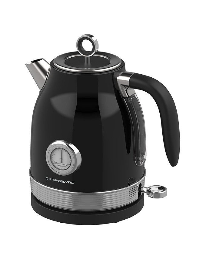 Campomatic Campomatic Stainless steel kettle black | KR22B - Home & Kitchen - Lebanon