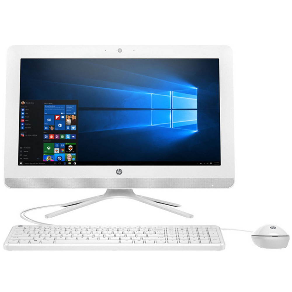 HP HP 20-c047ne All-in-One Desktop - Intel Celeron J3060, 19.5-Inch WLED-backlit, 1TB, 4GB, Eng-Arb Keyboard, Windows 10, White - Computers & Tech - Lebanon