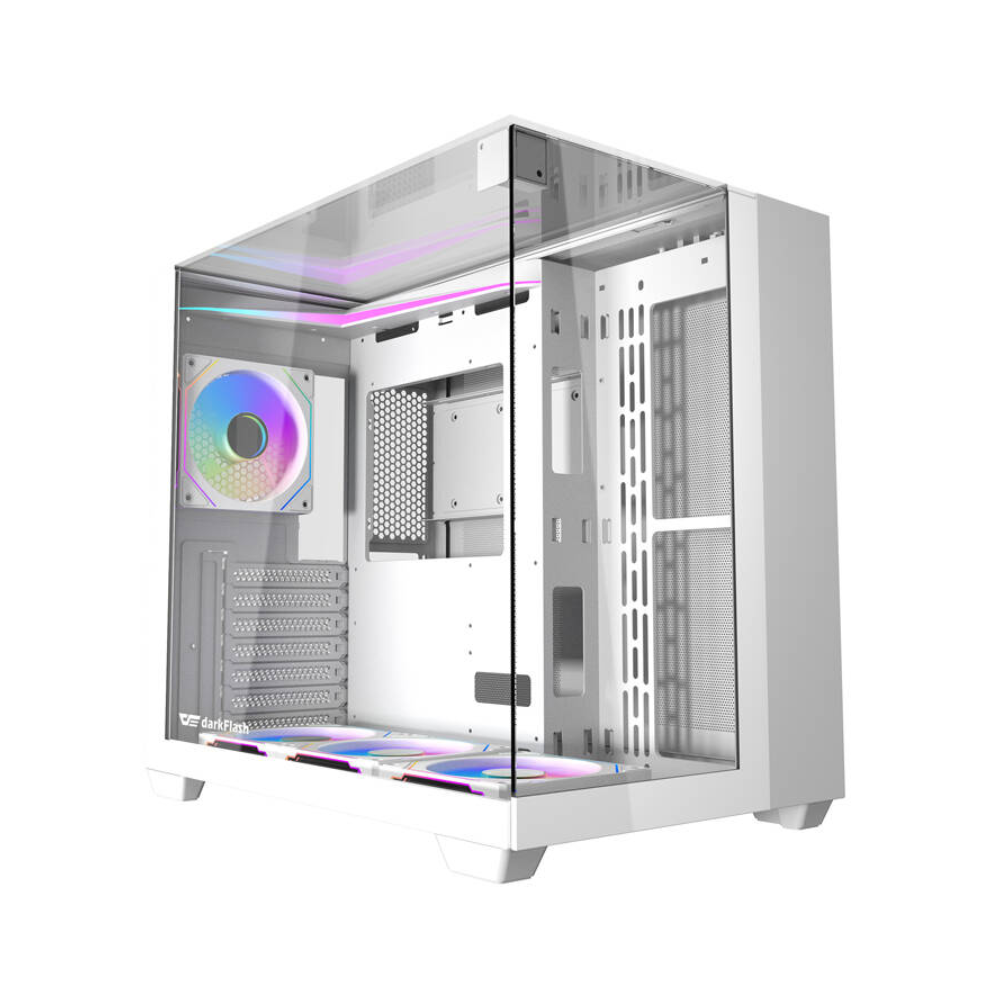 darkFlash DarkFlash ATX PC Case, White - No Fans | TH285 - Other - Lebanon