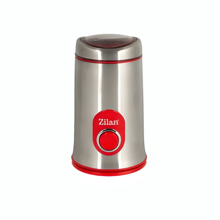 Zilan 150w Coffee Grinder, Stainless/Red| ZLN8013R