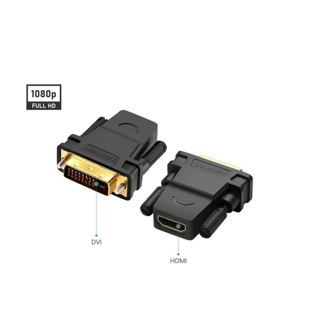 UGREEN UGREEN Full HD, DVI Male To HDMI Female Adapter, Bi-Directional | 20124 - Computers & Tech - Lebanon