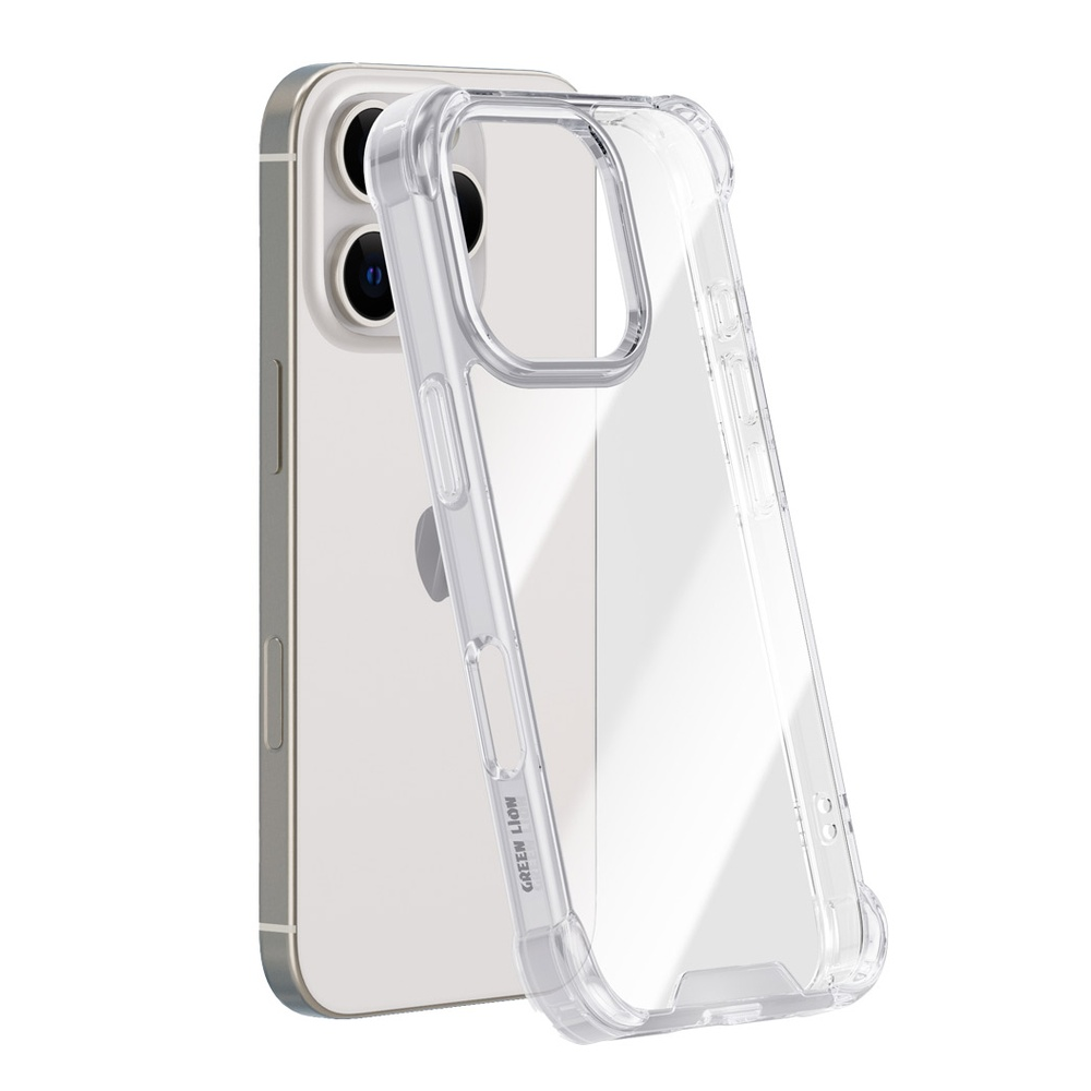 Green Lion Green Lion Crystal Clear Case for iPhone 16 | GNASC16CL - Phones & Wearables - Lebanon
