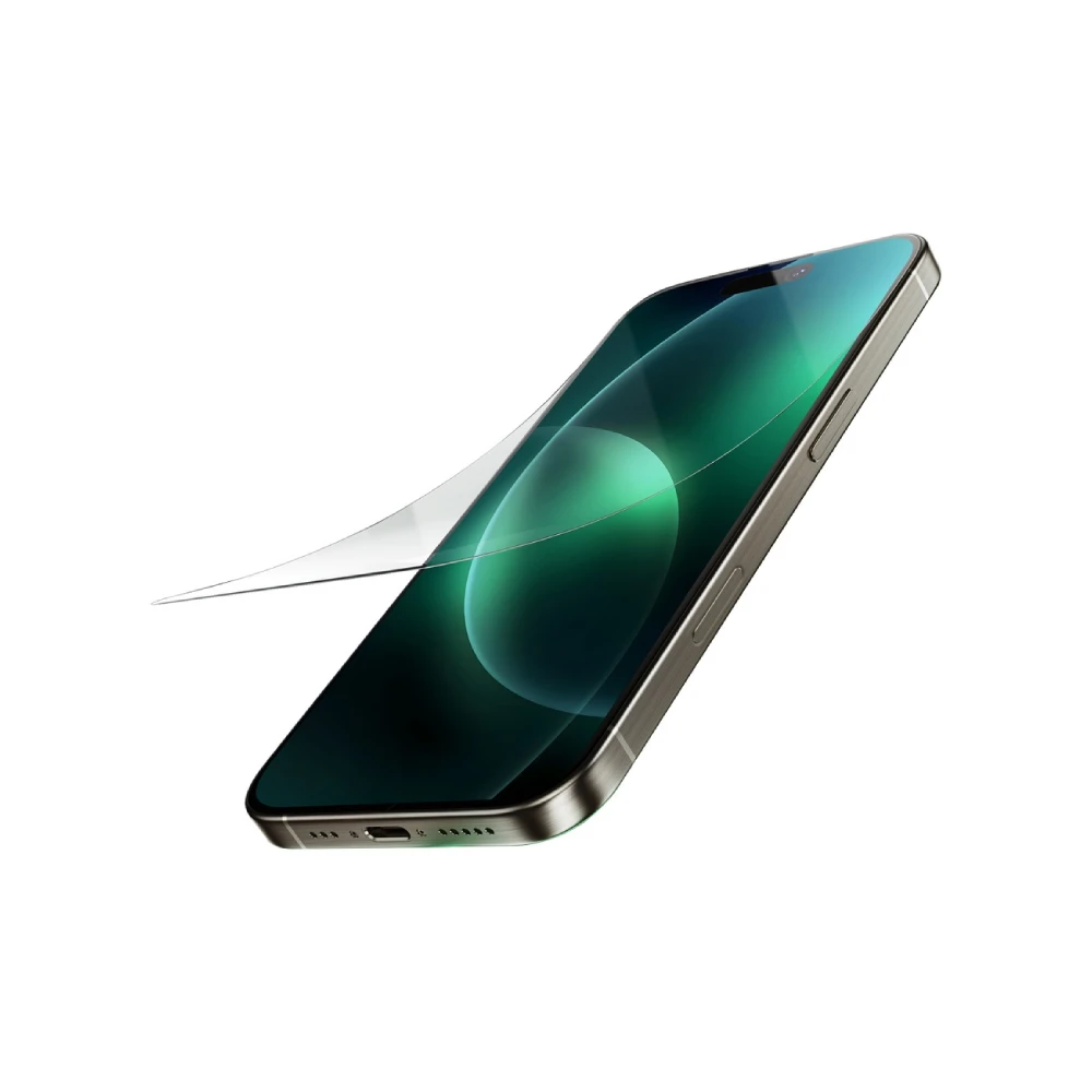 Green Lion 9H Steve Privacy Screen Protector for iPhone 16 Pro - Black Edge/Clear | GN9HSGL16PMCL