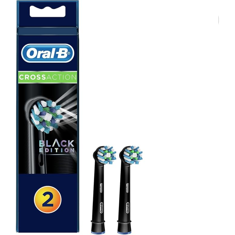 Oral-B Oral-B 2 Cross Action Replacement Heads - Black | EB50BRB - Beauty & Personal Care - Lebanon