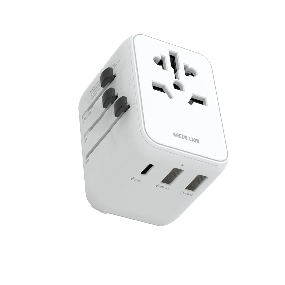 Green Lion 12W Universal Travel Adapter | GN12WUADWH