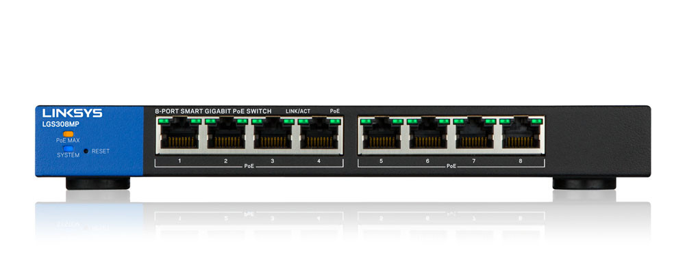 Linksys Linksys Business LGS308MP PoE+ Smart 8 Port Gigabit Network Switch (130W) - Networking - Lebanon
