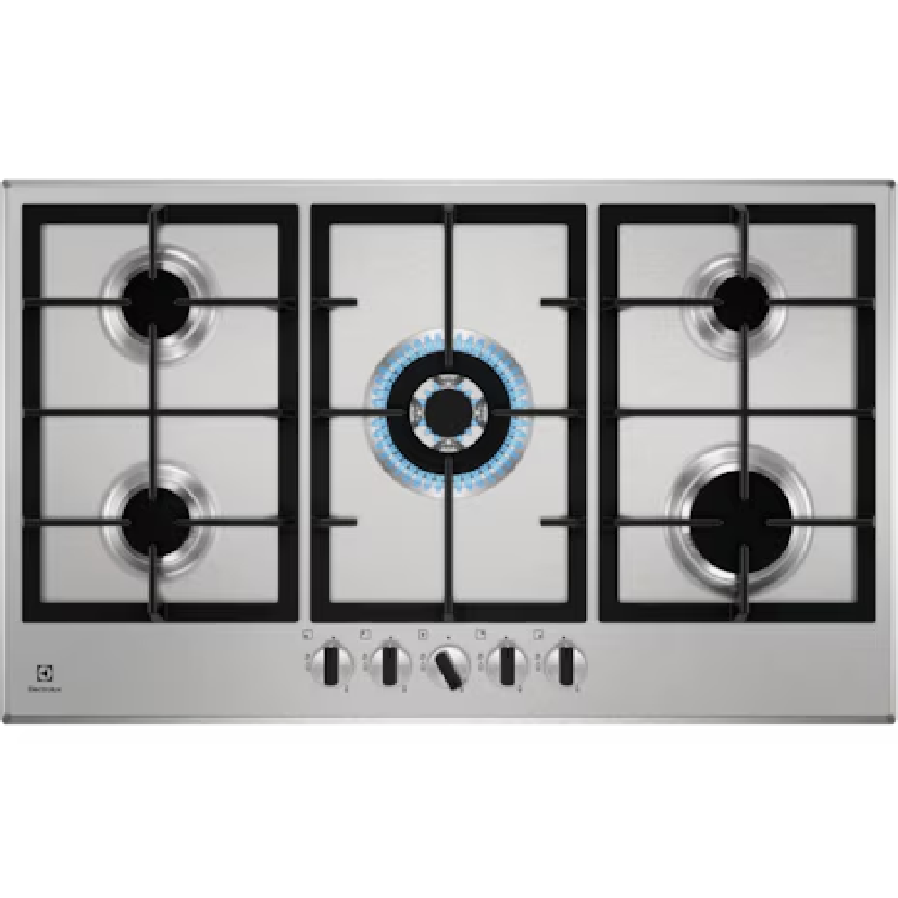 Electrolux Electrolux built-in gas ceramic hob with 5 burners | KGS9536X - Home & Kitchen - Lebanon