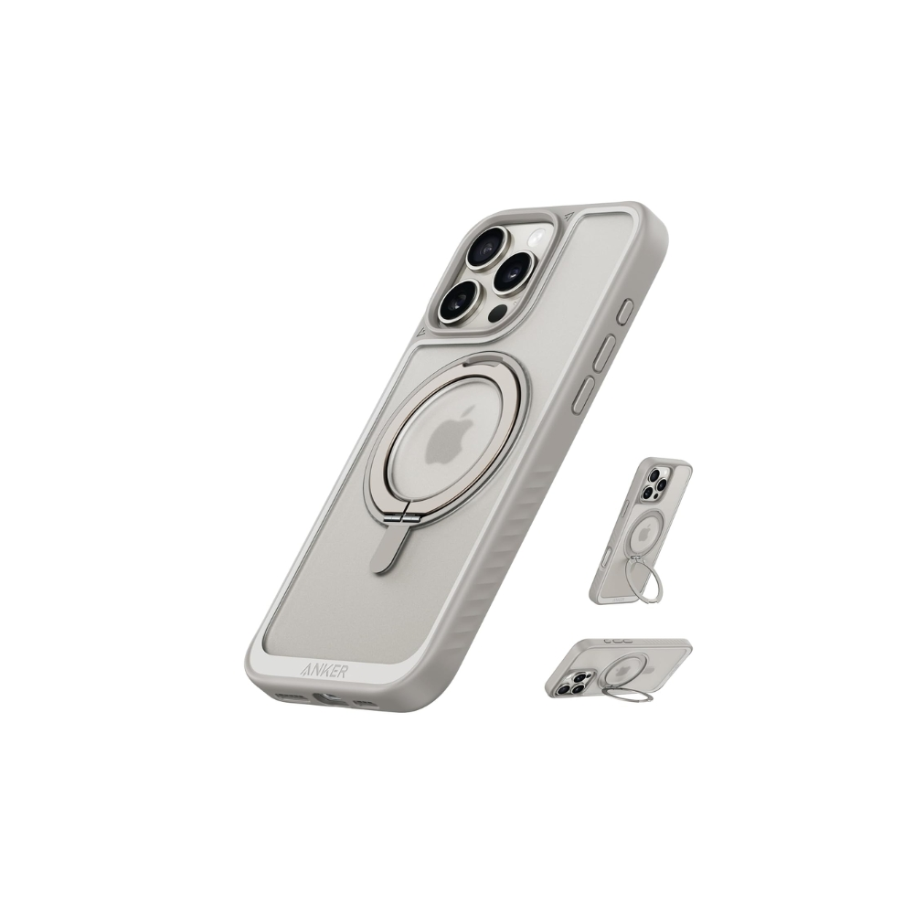 Anker Anker Magnetic Case 360° Ring Titanium for iPhone 16 Pro Max | A90H1HBC - Phones & Wearables - Lebanon