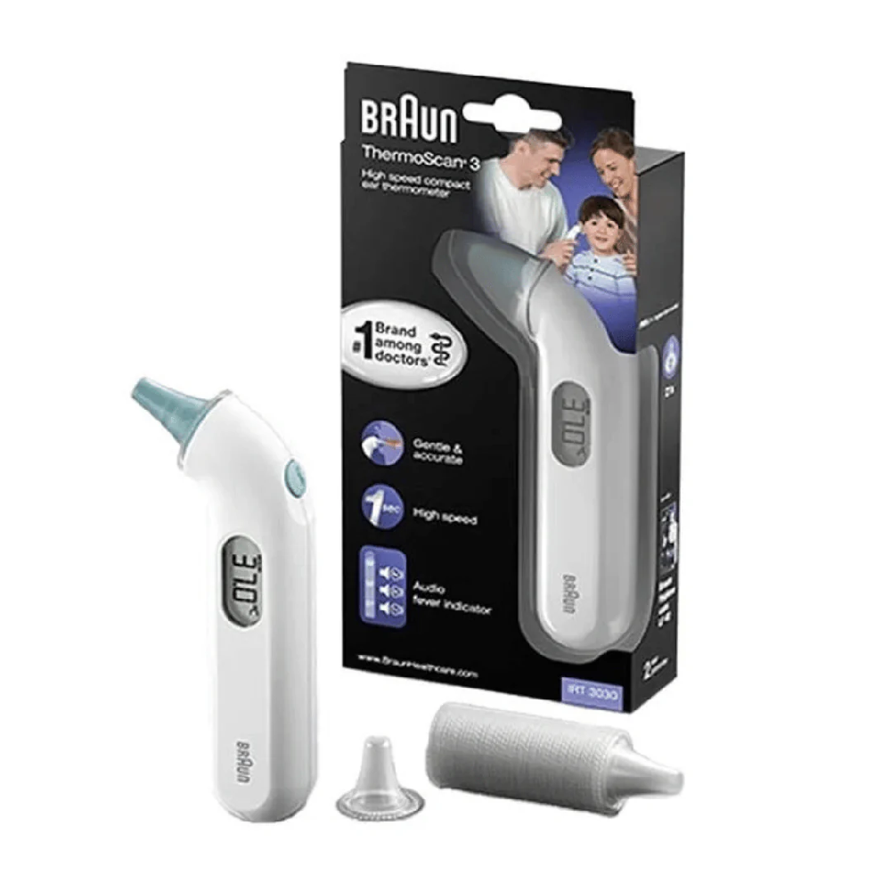 Braun Braun ThermoScan 3 Compact, Digital Ear Thermometer | IRT3030EE - Computers & Tech - Lebanon
