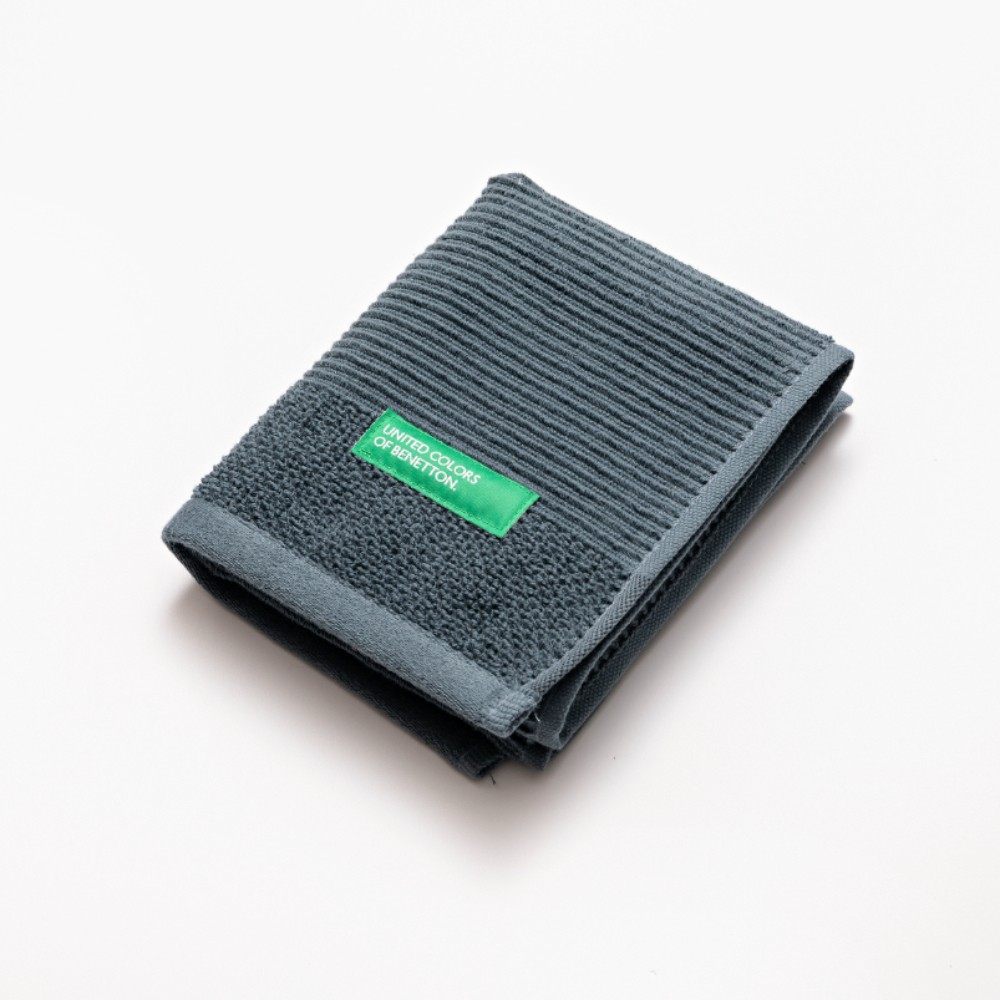 Benetton Benetton Guest Towel 40x60cm 450Gsm 100% Cotton Grey | BE-2372 - Home & Kitchen - Lebanon