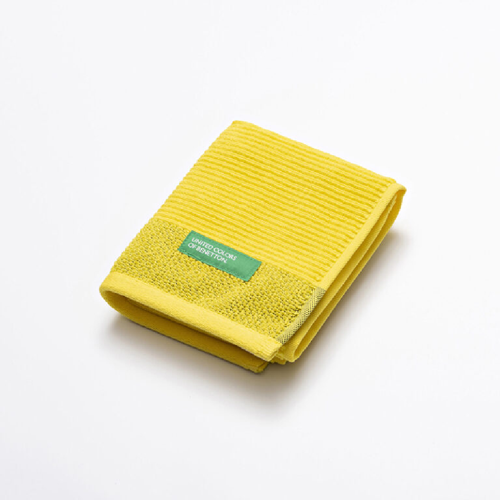 Benetton Benetton Guest Towel 40x60CM 450GSM 100% Cotton Yellow | BE-2375 - Home & Kitchen - Lebanon