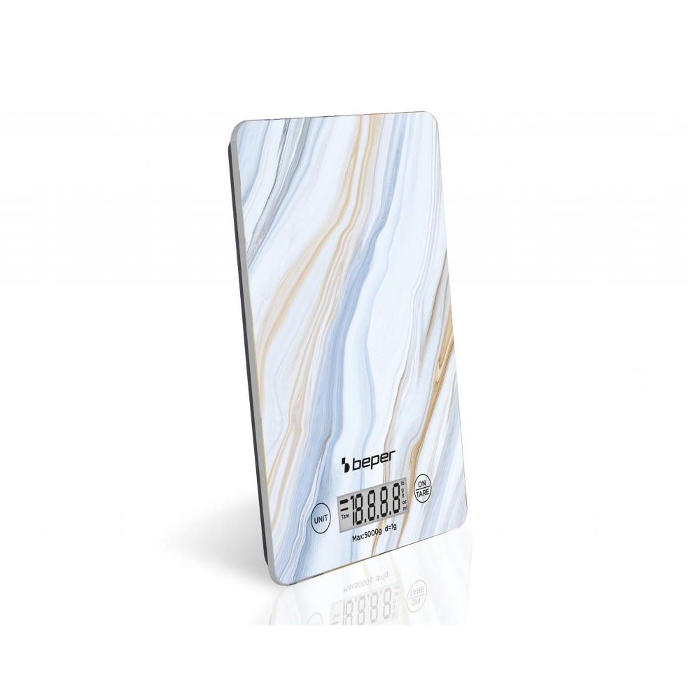 Beper Beper Digital Kitchen Scale - Marble | P102BIL001 - Home & Kitchen - Lebanon