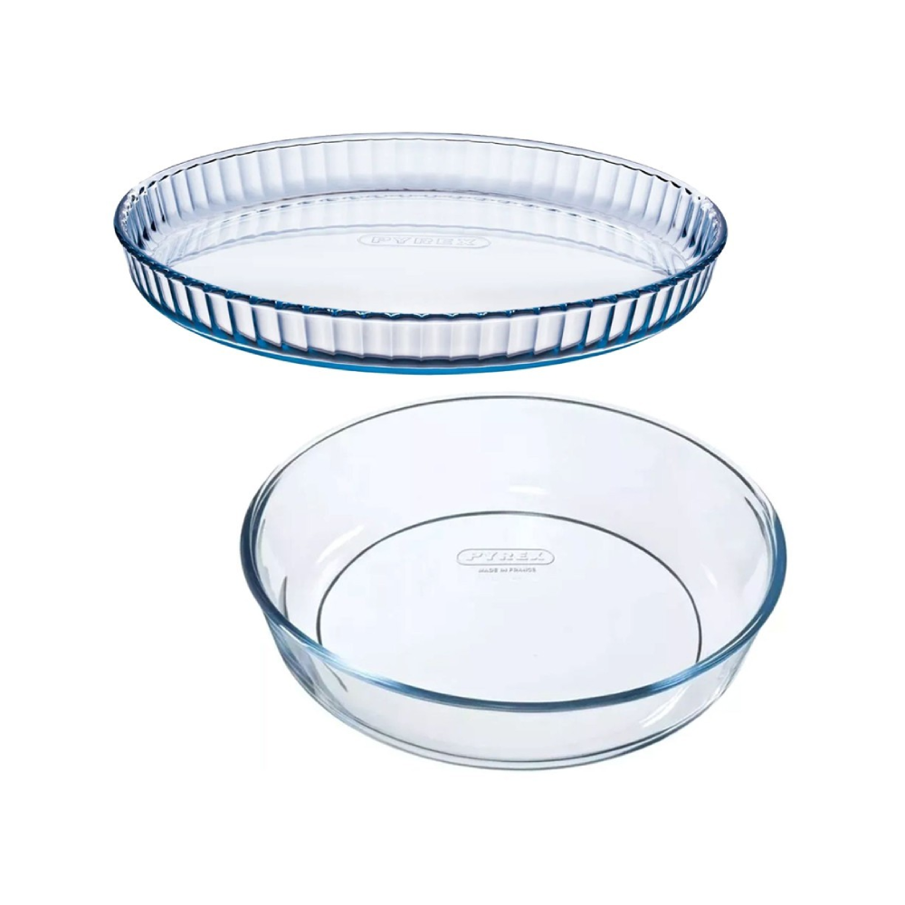 Pyrex Pyrex 26cm/28cm Tart Mods - 2 Pcs | 913S606 - Home & Kitchen - Lebanon