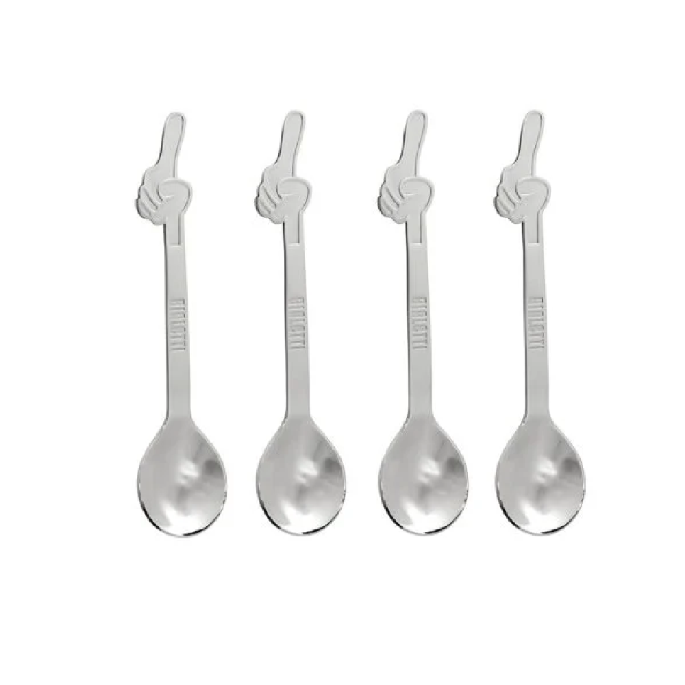 Bialetti Bialetti DCDESIGN15 Set of 4 Little Man Coffee Spoons | BIADCDESIGN15 - Home & Kitchen - Lebanon