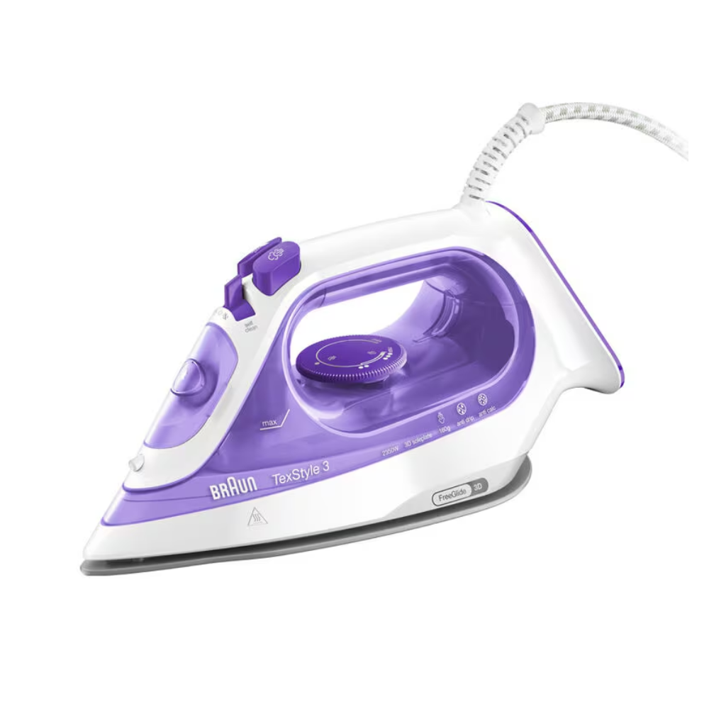Braun Braun TexStyle 3 Steam Iron - Violet | SI3042VI - Home & Kitchen - Lebanon
