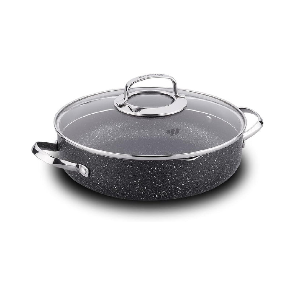Korkmaz Korkmaz A2953 Galaksi Low Casserole - 24 cm | A2953 - Home & Kitchen - Lebanon