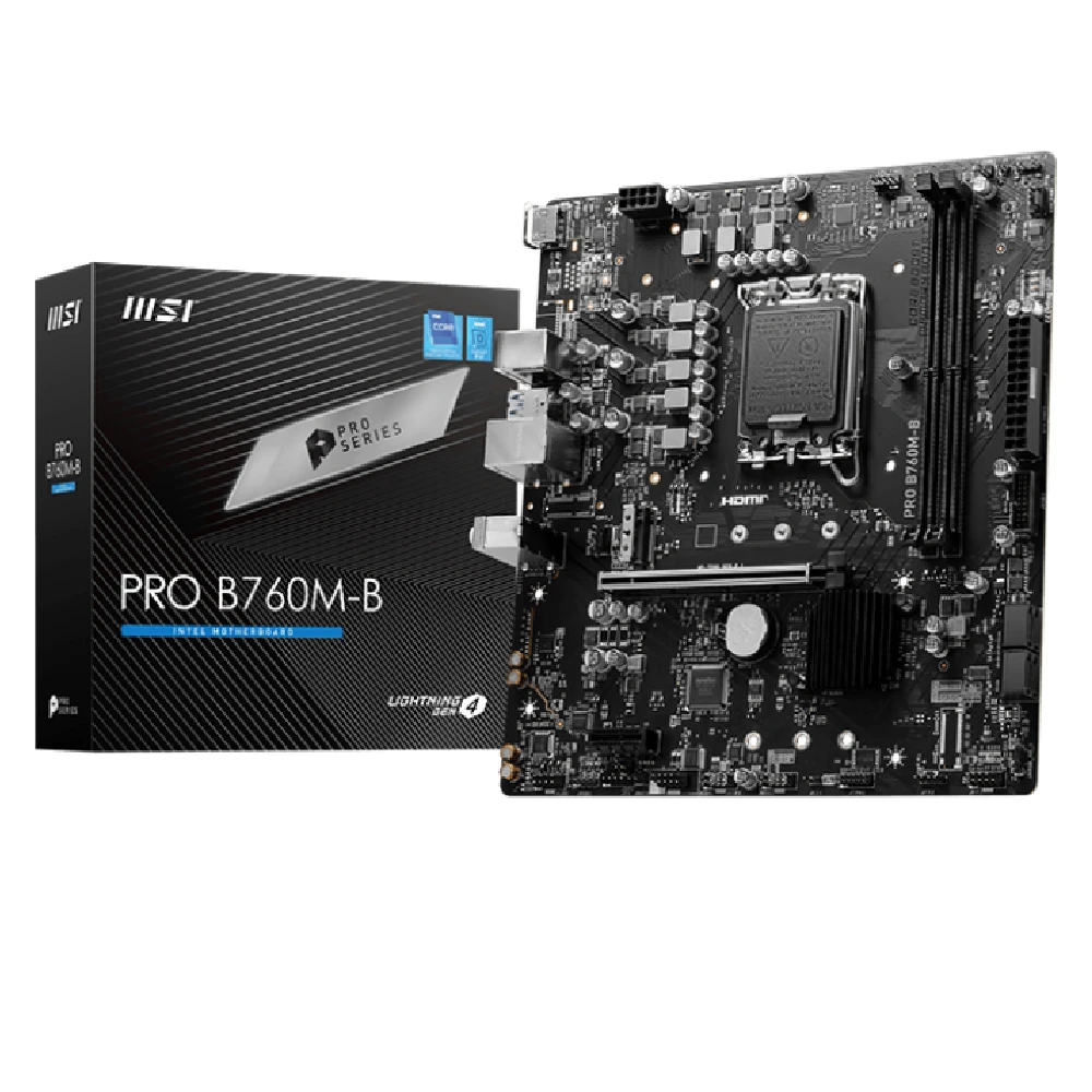 MSI MSI 911-7D90-035 Pro B760M-B DDR4 12th and 13th Gen Micro-ATX Motherboard - Computers & Tech - Lebanon
