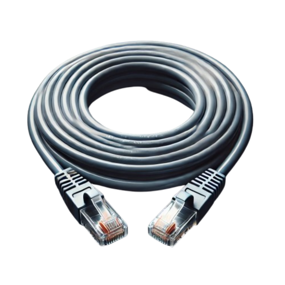 MicroCable Cat6 Patch Cord 5m — Grey RJ45 Ethernet Network Cable | Gigabit LAN Cable - Networking - Lebanon
