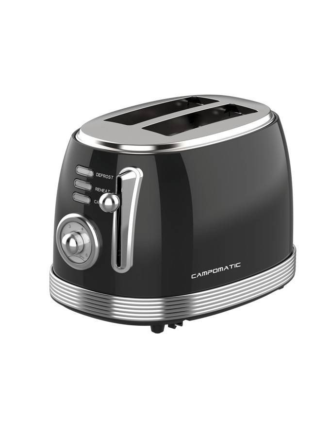 Campomatic Campomatic Toaster 2 Slices Black | TR20B - Home & Kitchen - Lebanon