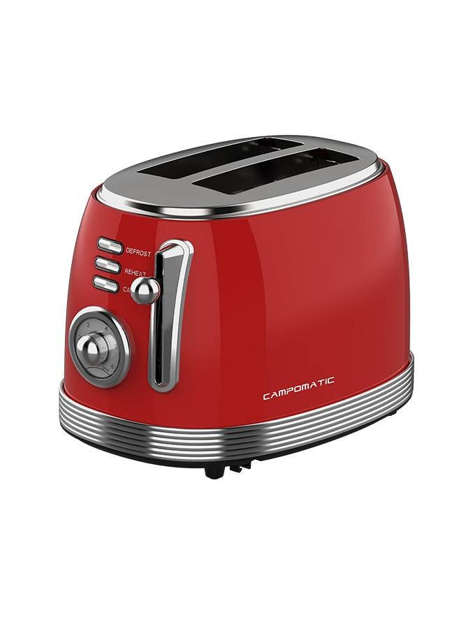 Campomatic Campomatic Toaster 2 Slices red | TR20R - Home & Kitchen - Lebanon