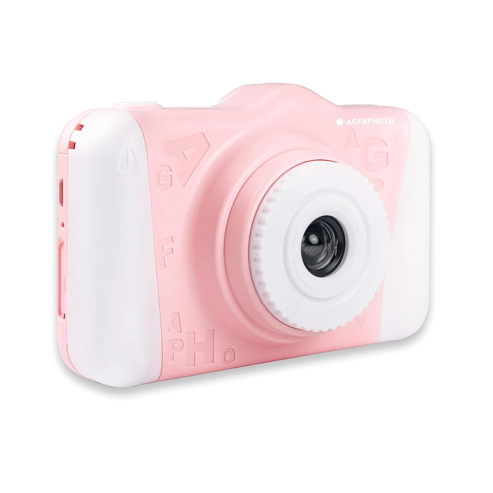 AgfaPhoto AgfaPhoto Compact Realikids 2 HD Digital Camera - Pink | ARKC2PK - TV, Cameras & Photography - Lebanon