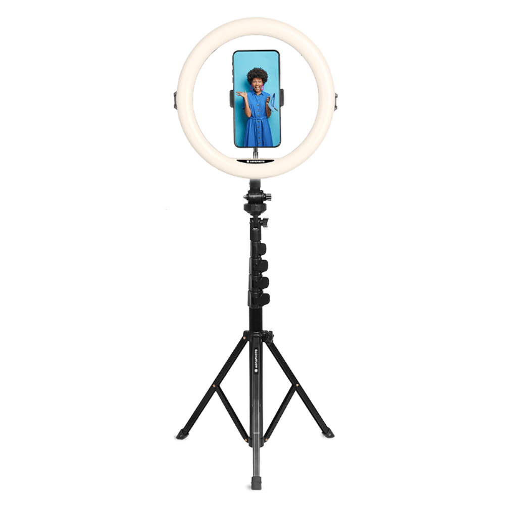 AgfaPhoto AgfaPhoto Realiview 11'' LED Ring light with Adjustable Tripod | ARL11XL - Phones & Wearables - Lebanon