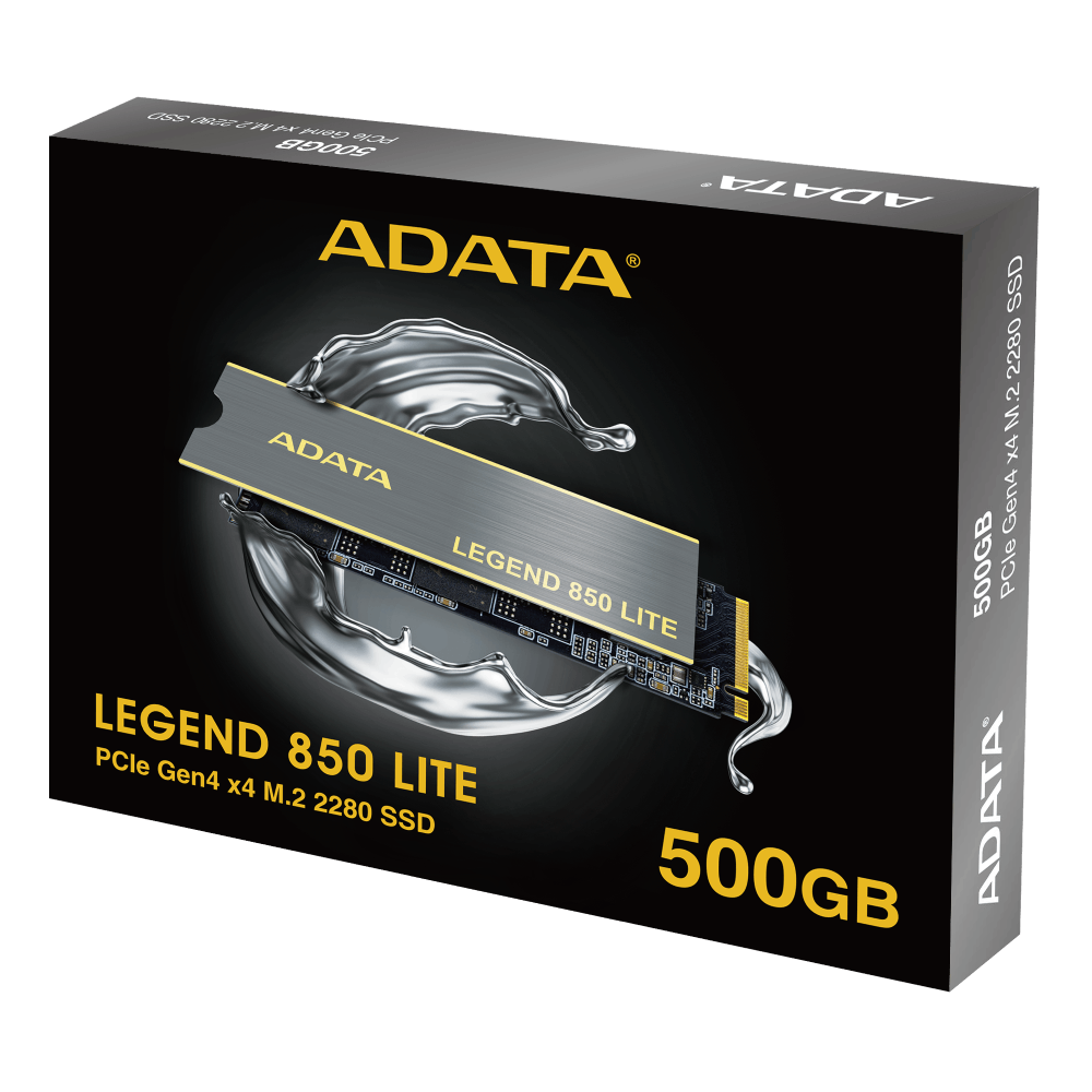 ADATA Adata ALEG850L-500GCS 500GB LEGEND 850 LITE PCIe Gen4 x4 M.2 2280 SSD | High-Speed Storage with Enhanced Performance - Computers & Tech - Lebanon