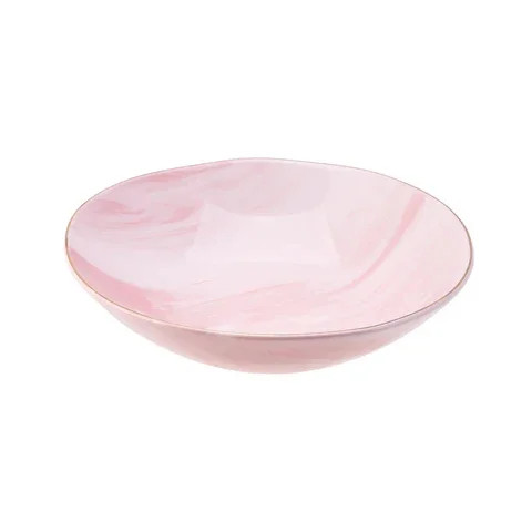 Karaca Karaca Marble Blush Bowl Large28cm |153.01.01.3921 - Home & Kitchen - Lebanon