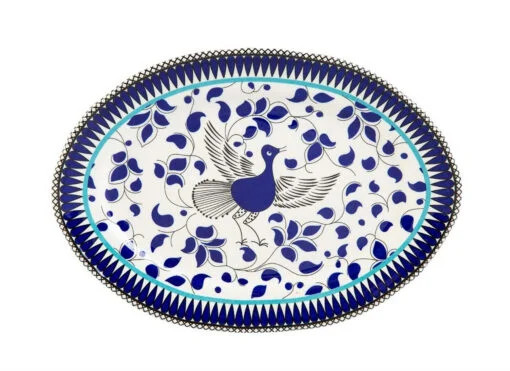 Karaca Karaca Mai Series Oval Plate 25cm | 153.03.07.9024 - Home & Kitchen - Lebanon