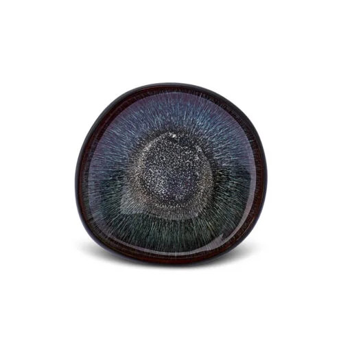 Karaca Karaca Galactic Black Deep Plate 21×20.5×5.5cm | 153.03.06.7231 - Home & Kitchen - Lebanon