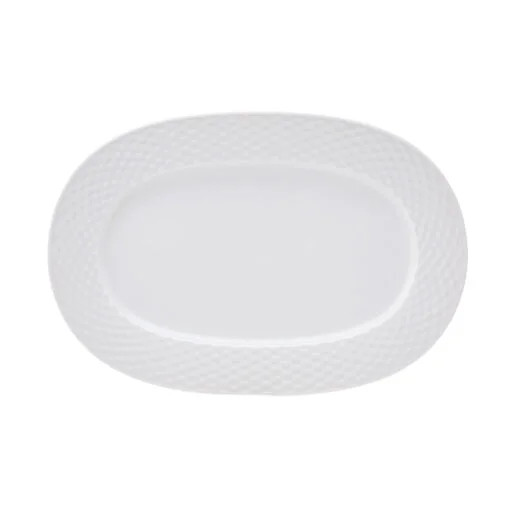 Karaca Karaca Polo Porcelain Oval Plate 36cm | 153.03.06.6004 - Home & Kitchen - Lebanon