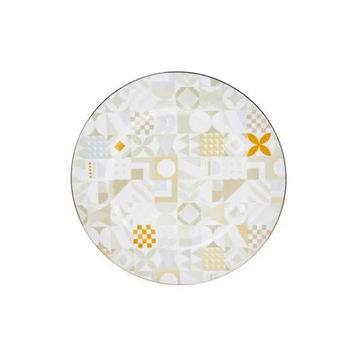 Karaca Karaca Lyria Porcelain Serving Plate 26cm | 153.03.06.5398 - Home & Kitchen - Lebanon