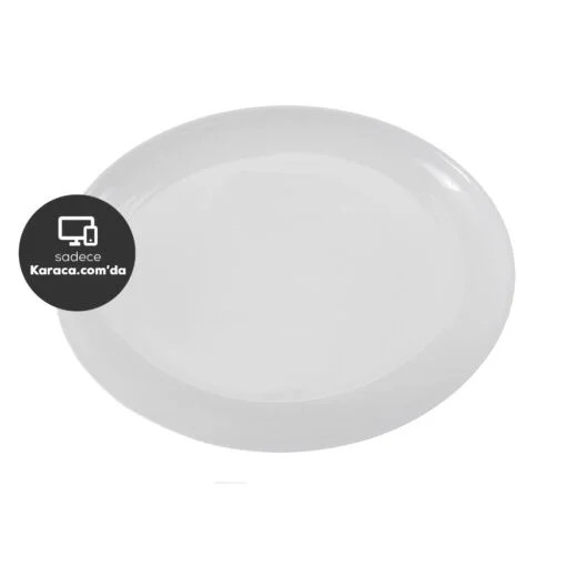 Karaca Karaca White Swan Boat Plate 33x25cm | 153.03.07.5321 - Home & Kitchen - Lebanon