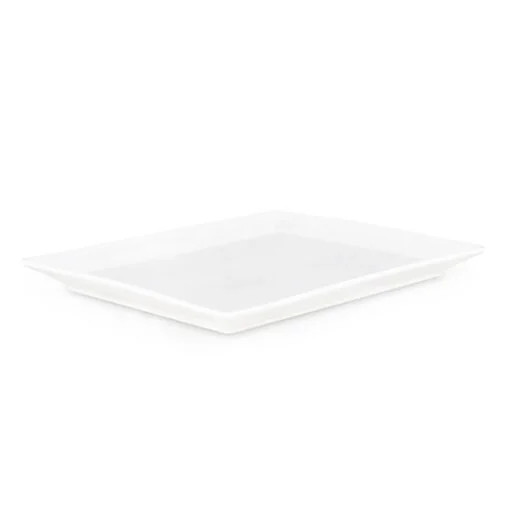 Karaca Karaca Carmen Trend Rectangular Porcelain Plate 24x20cm | 153.13.01.1044 - Home & Kitchen - Lebanon
