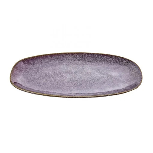 Karaca Karaca Agathe Earth Porcelain Flat Plate Large | 153.01.04.2525 - Home & Kitchen - Lebanon