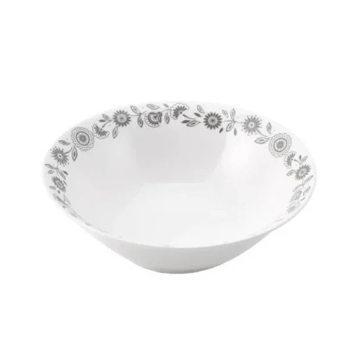 Karaca Karaca Elodie Series Luxury Ceramic Bowl Small Size – 14cm | 153.03.07.5615 - Home & Kitchen - Lebanon