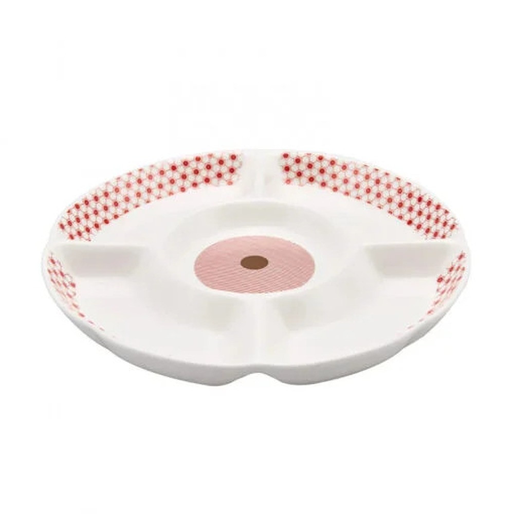 Karaca Karaca Divided Nuts-Fruit Plate | 153.03.07.7156 - Home & Kitchen - Lebanon