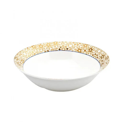 Karaca Karaca Larache Luxury Ceramic Big Bowl 23cm | 153.03.07.7306 - Home & Kitchen - Lebanon