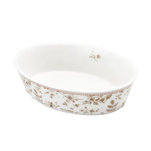 Karaca Karaca Bumblebee Oval Oven Dish 17.5cm | 153.03.07.7397 - Home & Kitchen - Lebanon