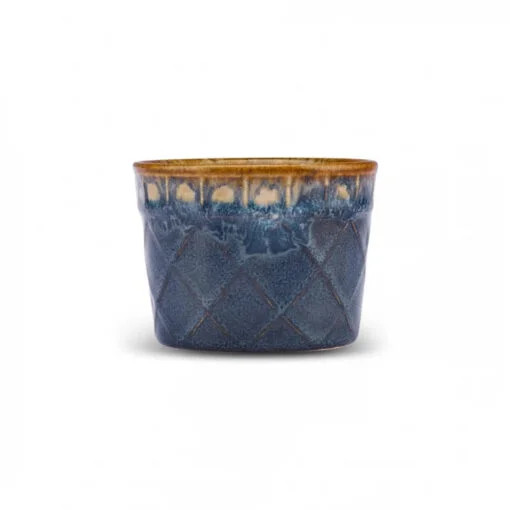 Karaca Karaca Jodi Ceramic Single Snack-Ice Cream Bowl 8cm Blue | 153.03.08.4546 - Home & Kitchen - Lebanon